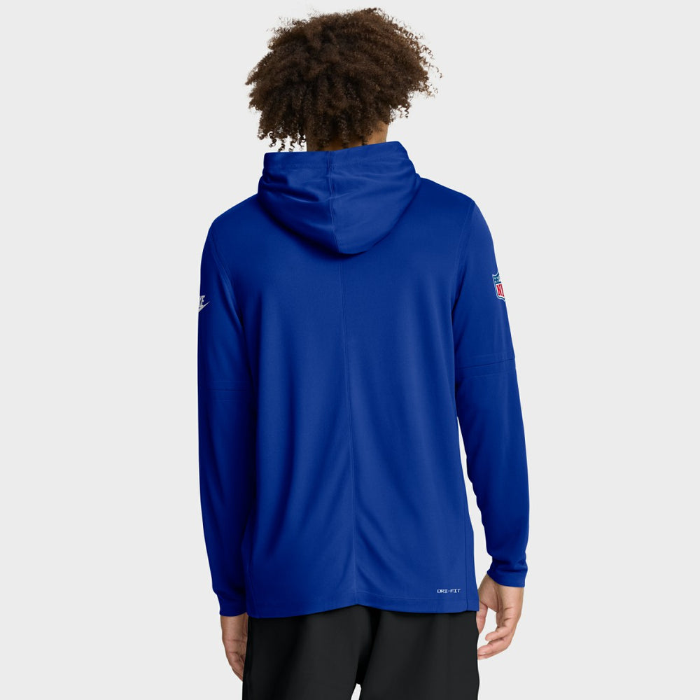 Nike Seattle Seahawks Sideline Pass Accuracy Dri-FIT Long Sleeve Hoodie T-Shirt Royal
