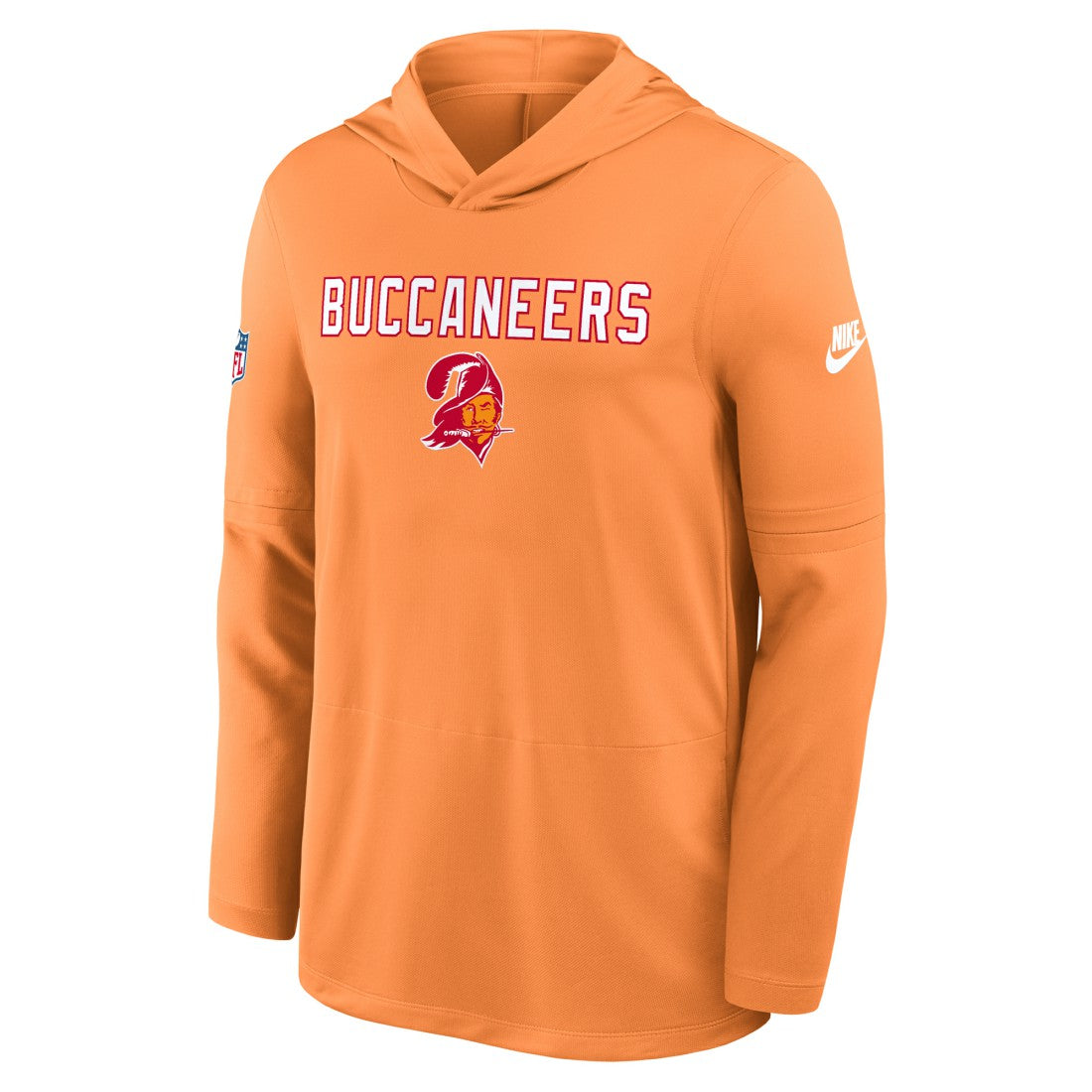 Nike Tampa Bay Buccaneers Sideline Pass Accuracy Dri-FIT Long Sleeve Hoodie T-Shirt Orange