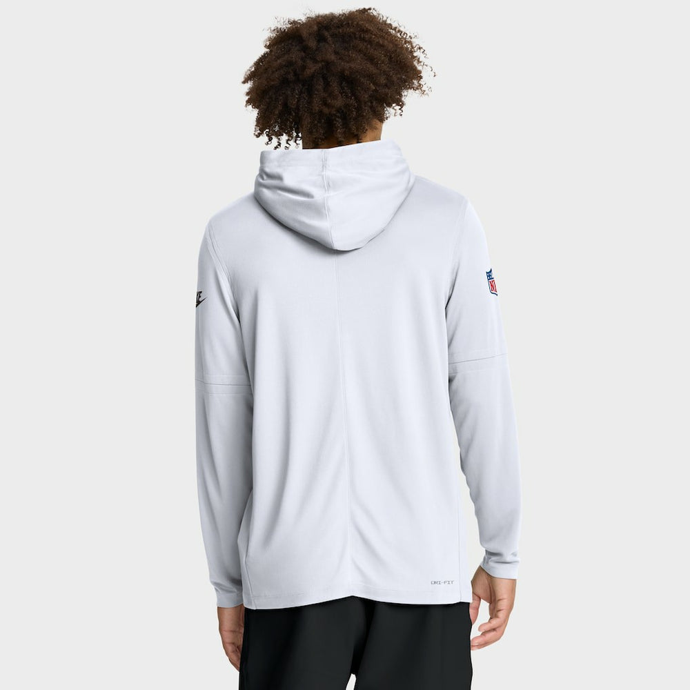 Nike Cleveland Browns Sideline Pass Accuracy Dri-FIT Long Sleeve Hoodie T-Shirt White