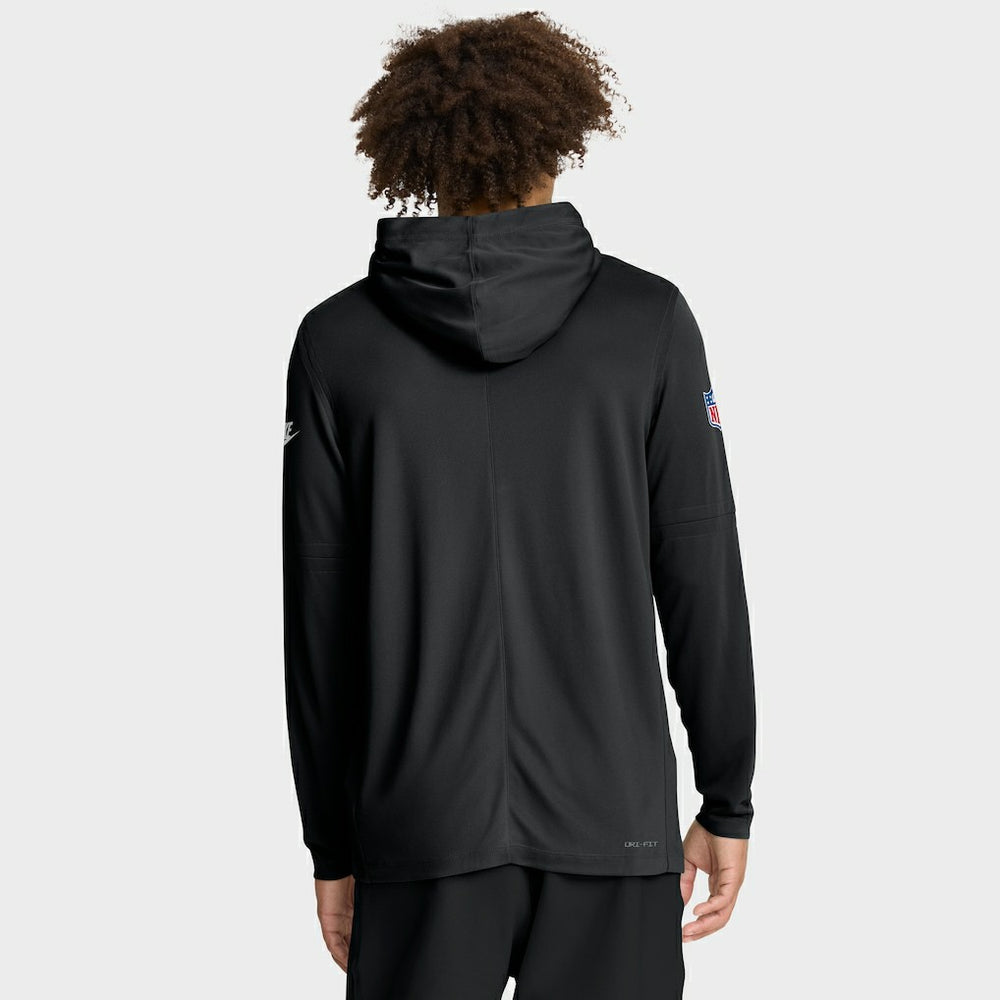 Nike Atlanta Falcons Sideline Pass Accuracy Dri-FIT Long Sleeve Hoodie T-Shirt Black