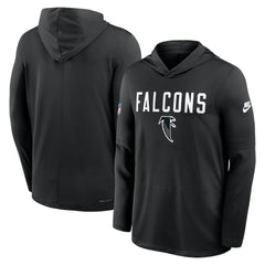 Nike Atlanta Falcons Sideline Pass Accuracy Dri-FIT Long Sleeve Hoodie T-Shirt Black