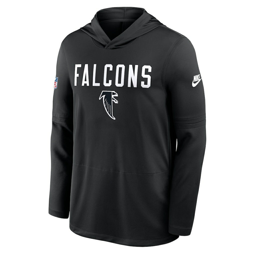 Nike Atlanta Falcons Sideline Pass Accuracy Dri-FIT Long Sleeve Hoodie T-Shirt Black