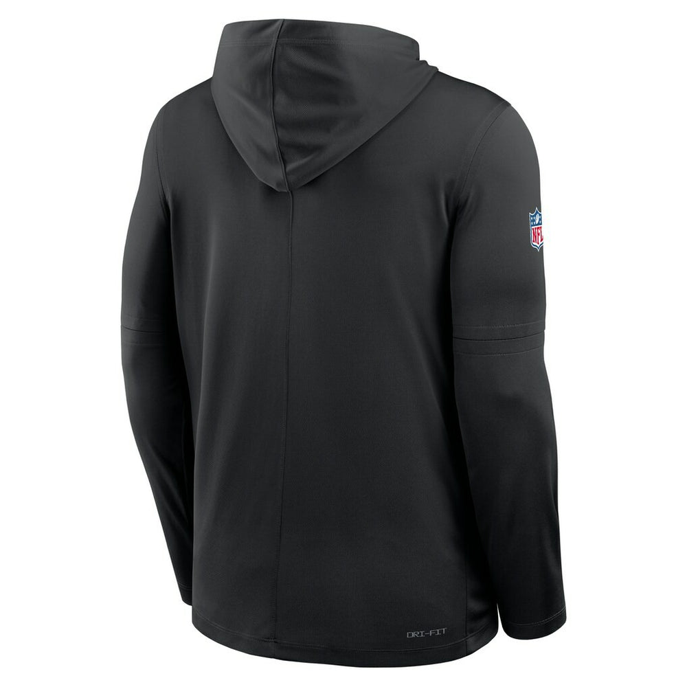 Nike New York Jets Sideline Pass Accuracy Dri-FIT Long Sleeve Hoodie T-Shirt Black