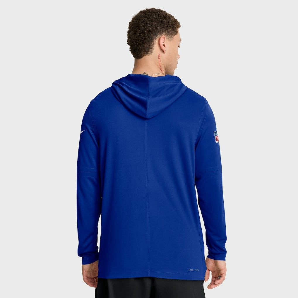 Nike Buffalo Bills Sideline Pure Fury Performance Long Sleeve Hoodie T-Shirt Royal