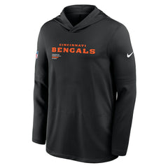Nike Cincinnati Bengals Sideline Pure Fury Performance Long Sleeve Hoodie T-Shirt Black