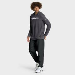 Nike Dallas Cowboys Sideline Pure Fury Performance Long Sleeve Hoodie T-Shirt Anthracite