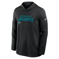 Nike Jacksonville Jaguars Sideline Pure Fury Performance Long Sleeve Hoodie T-Shirt Black
