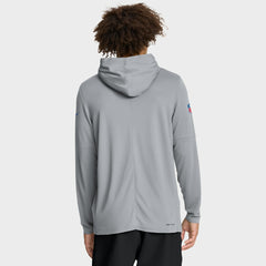 Nike Detroit Lions Sideline Pure Fury Performance Long Sleeve Hoodie T-Shirt Gray
