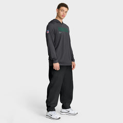 Nike Green Bay Packers Sideline Pure Fury Performance Long Sleeve Hoodie T-Shirt Anthracite