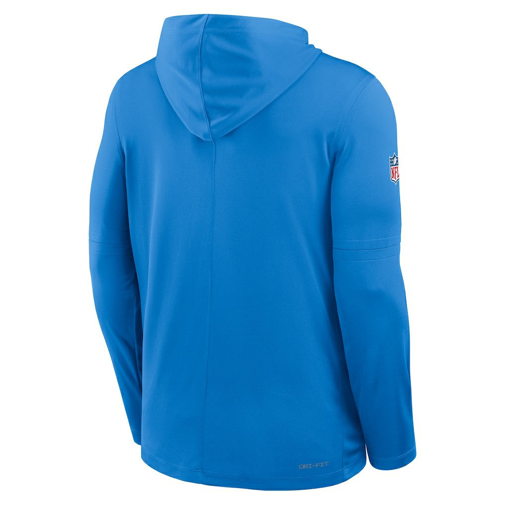 Nike Los Angeles Chargers Sideline Pure Fury Performance Long Sleeve Hoodie T-Shirt Powder Blue