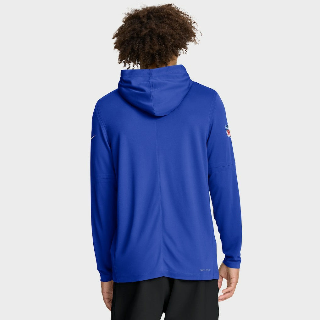 Nike Los Angeles Rams Sideline Pure Fury Performance Long Sleeve Hoodie T-Shirt Royal