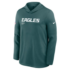 Nike Philadelphia Eagles Sideline Pure Fury Performance Long Sleeve Hoodie T-Shirt Green