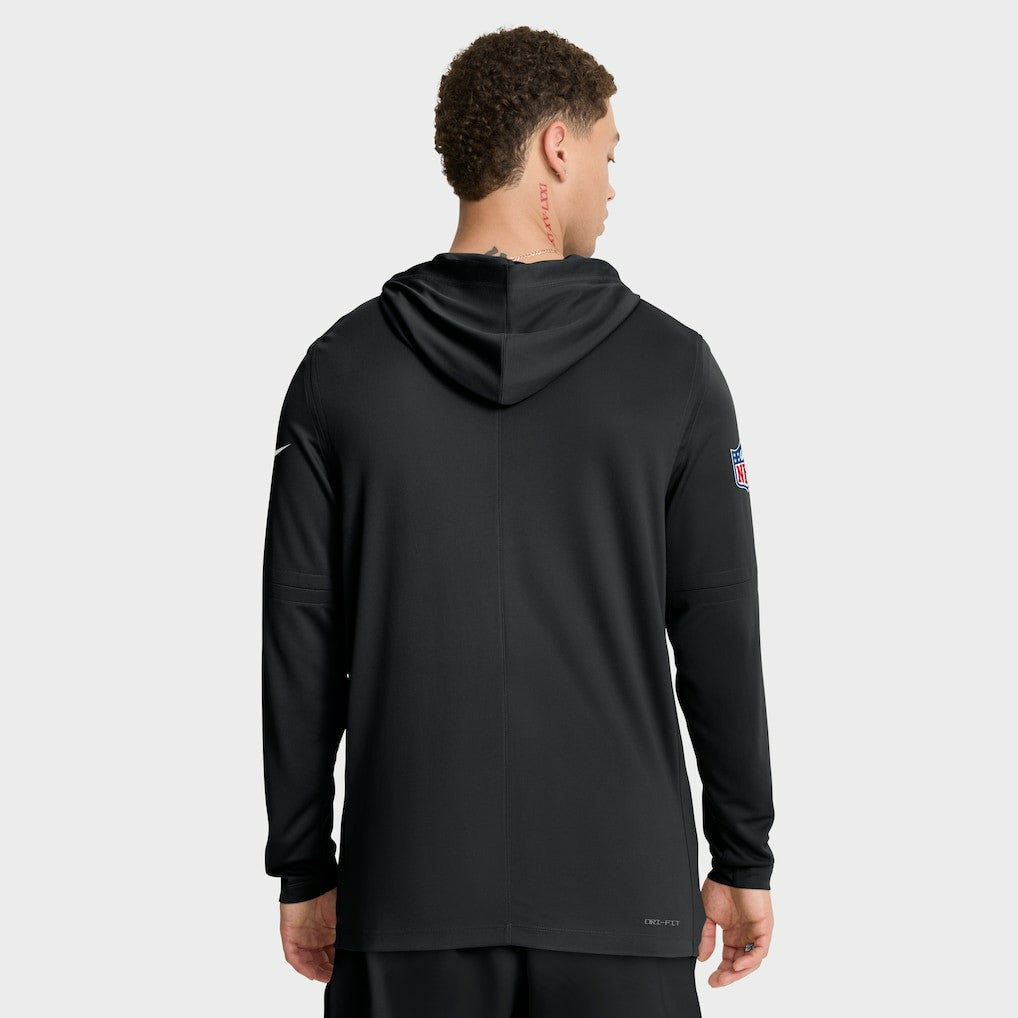 Nike Philadelphia Eagles Sideline Pure Fury Performance Long Sleeve Hoodie T-Shirt Black