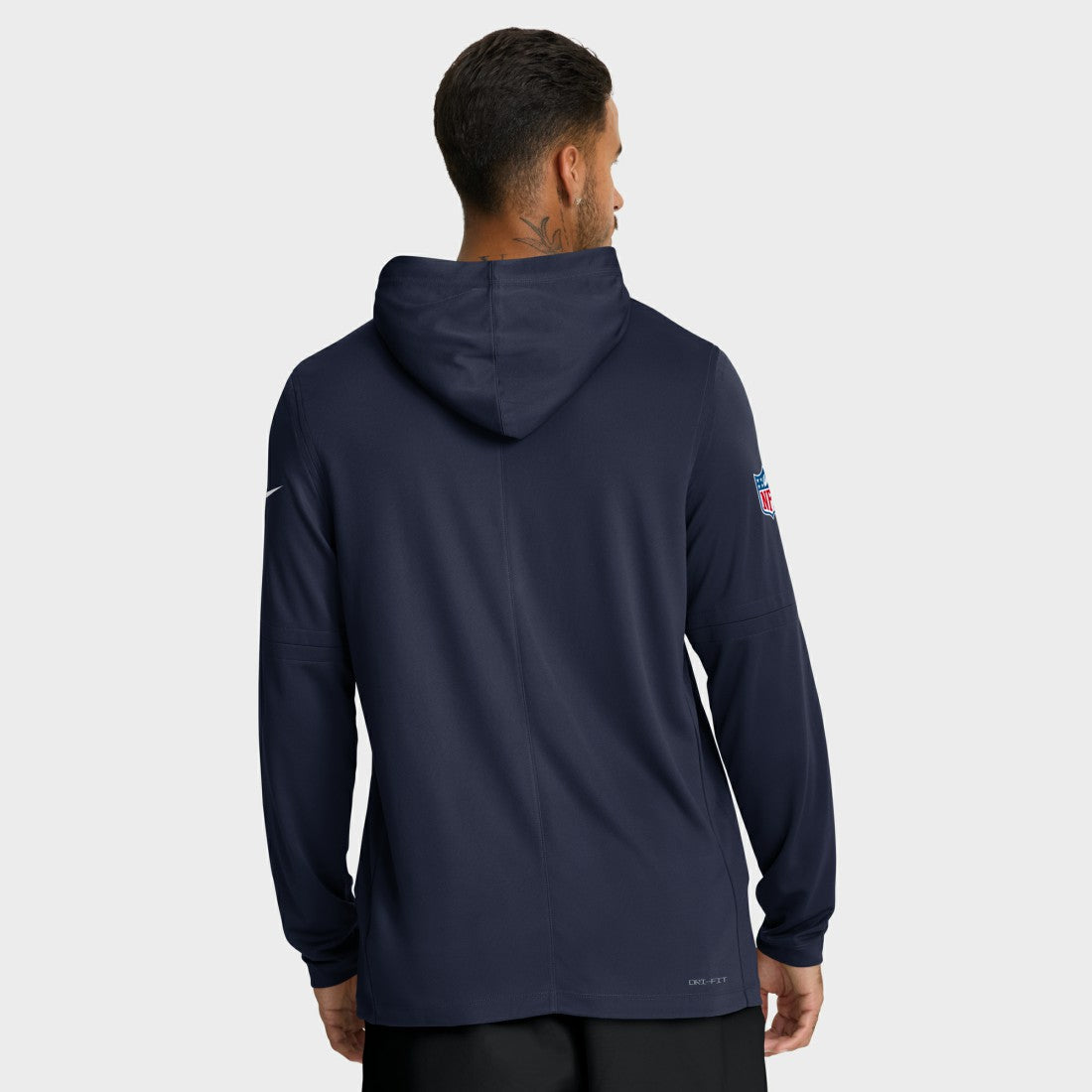 Nike Seattle Seahawks Sideline Pure Fury Performance Long Sleeve Hoodie T-Shirt College Navy