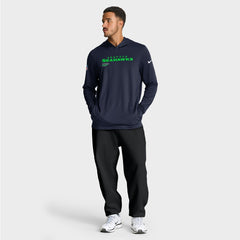 Nike Seattle Seahawks Sideline Pure Fury Performance Long Sleeve Hoodie T-Shirt College Navy
