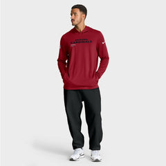 Nike Arizona Cardinals Sideline Pure Fury Performance Long Sleeve Hoodie T-Shirt Cardinal