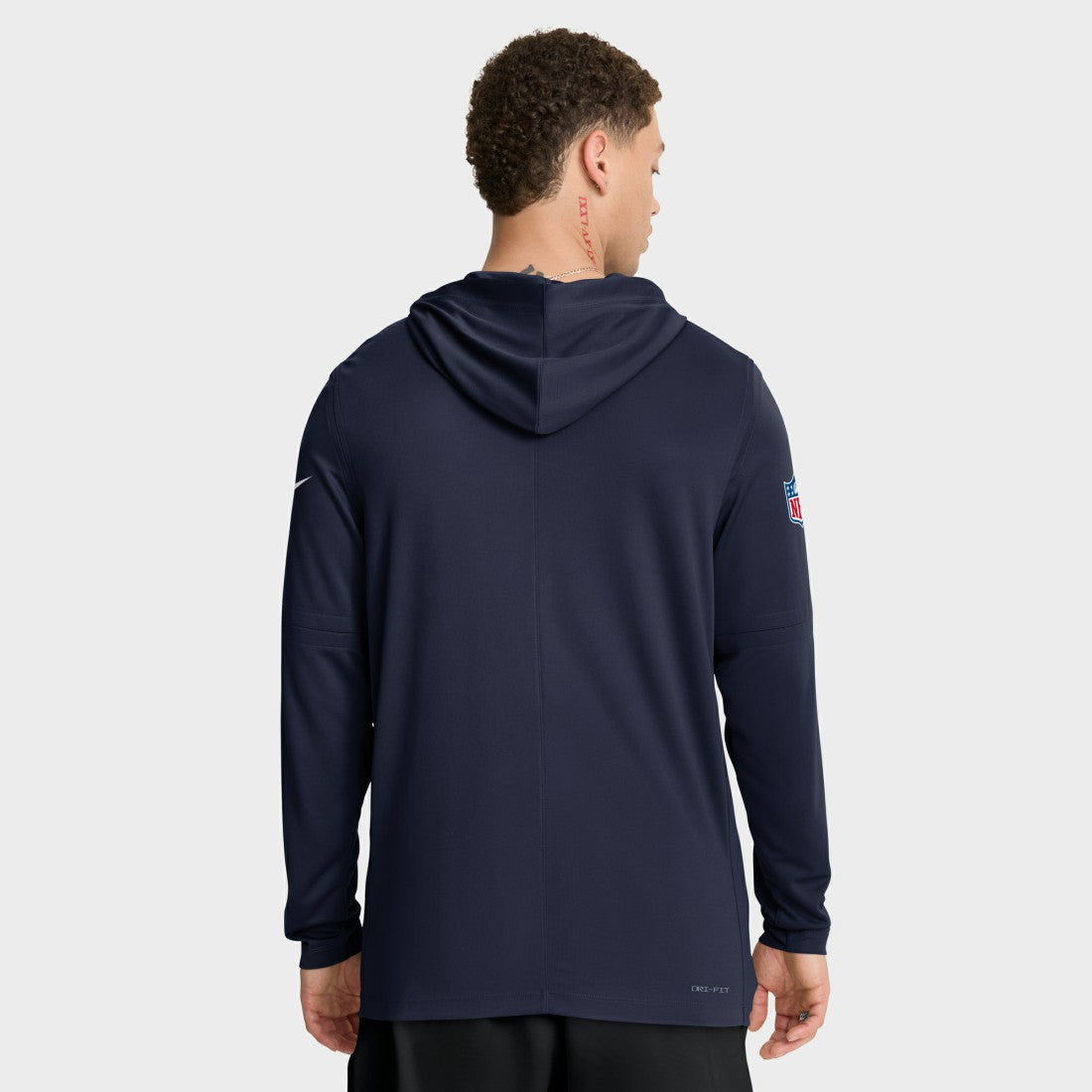 Nike Tennessee Titans Sideline Pure Fury Performance Long Sleeve Hoodie T-Shirt Navy