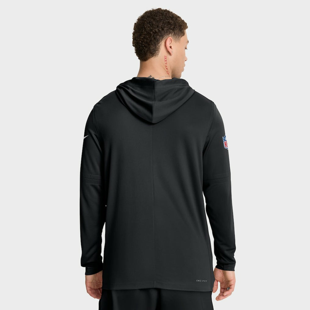 Nike Washington Commanders Sideline Pure Fury Performance Long Sleeve Hoodie T-Shirt Black