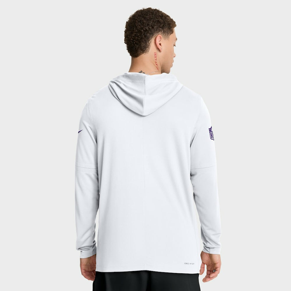 Nike Minnesota Vikings Sideline Option Read Dri-FIT Long Sleeve Hoodie T-Shirt  White
