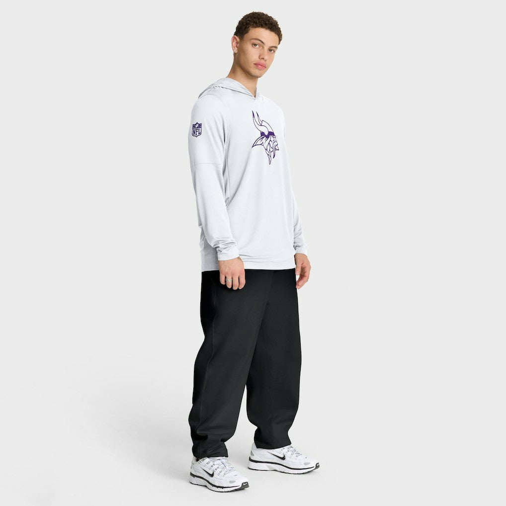 Nike Minnesota Vikings Sideline Option Read Dri-FIT Long Sleeve Hoodie T-Shirt  White