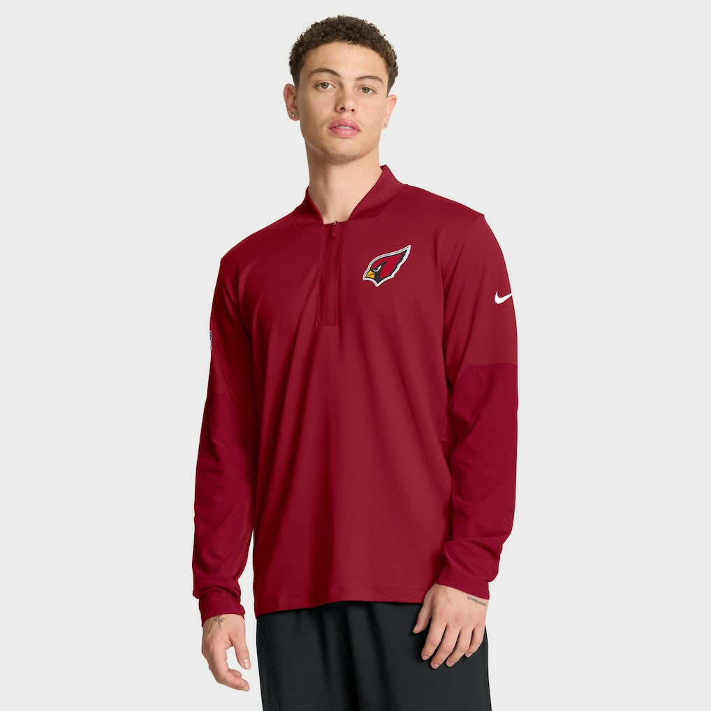 Nike Arizona Cardinals Sideline Dri-FIT Half-Zip Pullover Cardinal