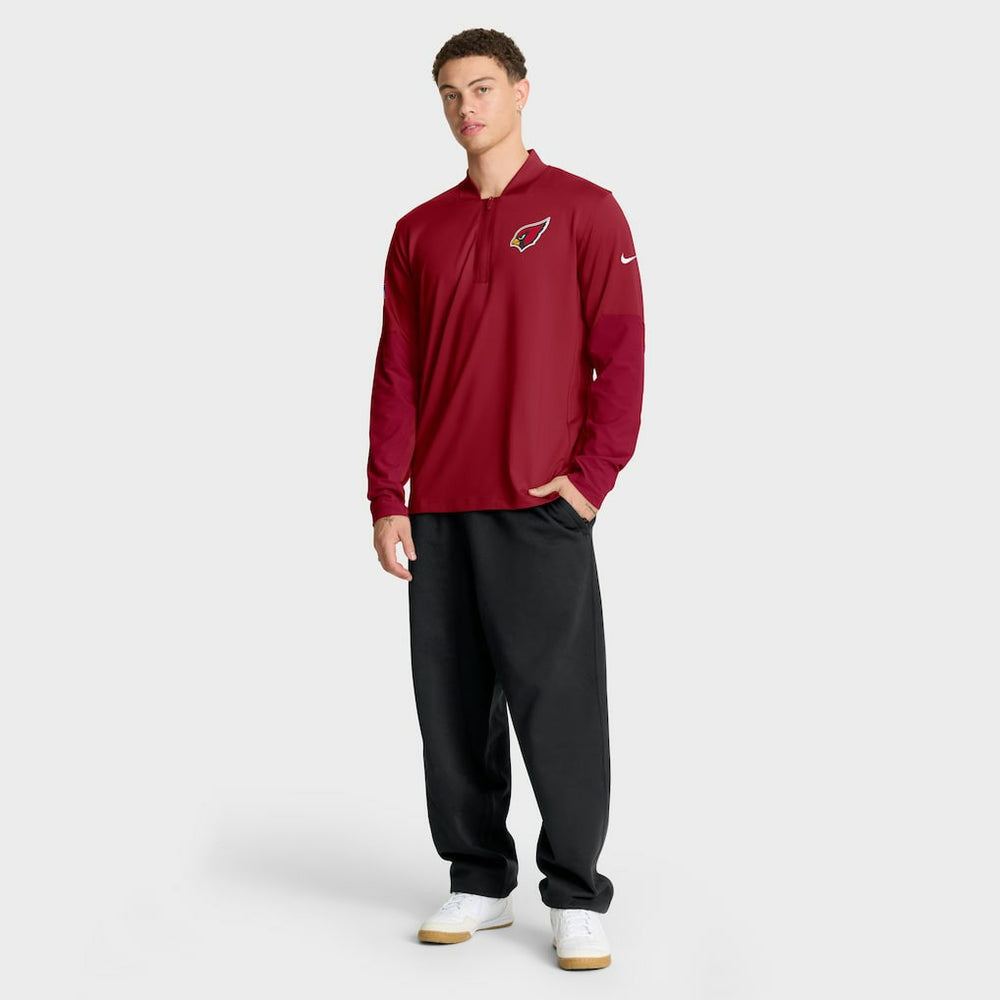Nike Arizona Cardinals Sideline Dri-FIT Half-Zip Pullover Cardinal