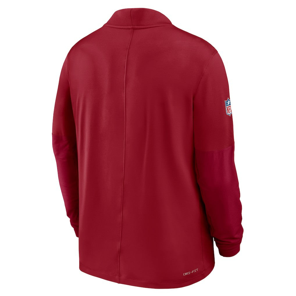 Nike Arizona Cardinals Sideline Dri-FIT Half-Zip Pullover Cardinal