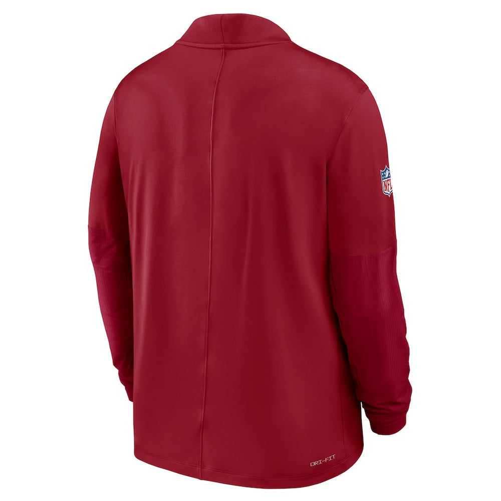 Nike Arizona Cardinals Sideline Dri-FIT Half-Zip Pullover Cardinal
