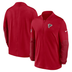 Nike Atlanta Falcons Sideline Dri-FIT Half-Zip Pullover Red