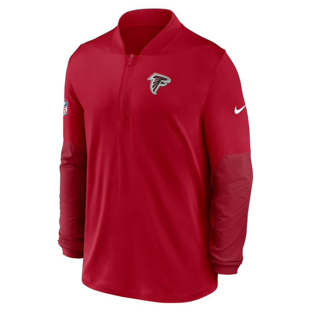 Nike Atlanta Falcons Sideline Dri-FIT Half-Zip Pullover Red