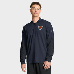Nike Chicago Bears Sideline Dri-FIT Half-Zip Pullover Navy