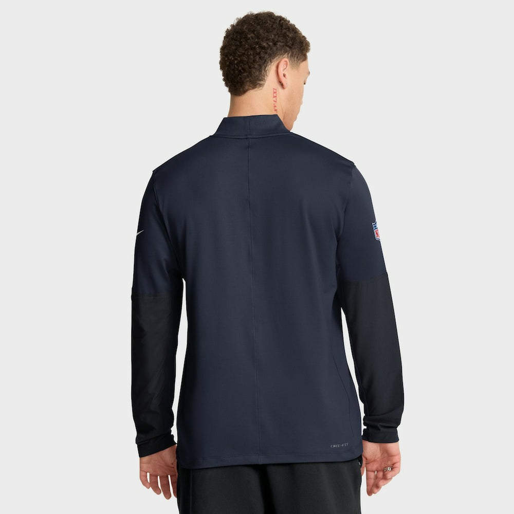 Nike Chicago Bears Sideline Dri-FIT Half-Zip Pullover Navy