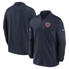 Nike Chicago Bears Sideline Dri-FIT Half-Zip Pullover Navy
