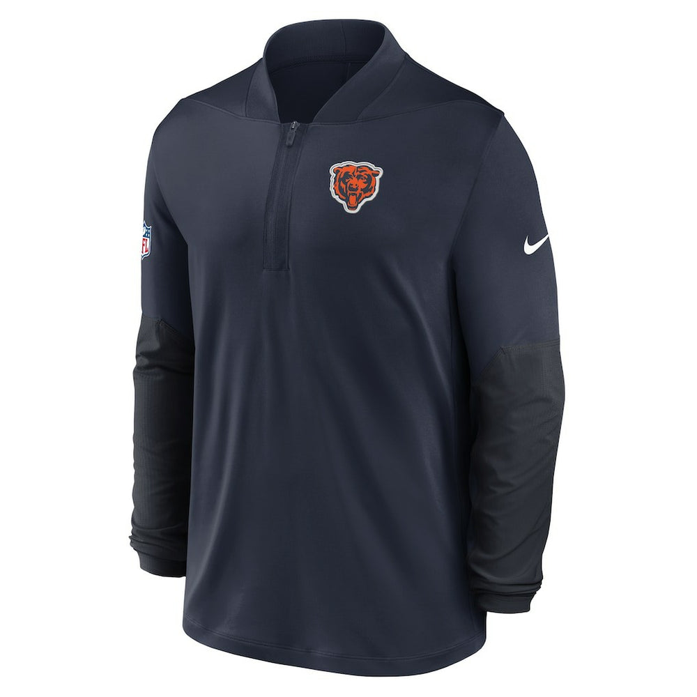 Nike Chicago Bears Sideline Dri-FIT Half-Zip Pullover Navy