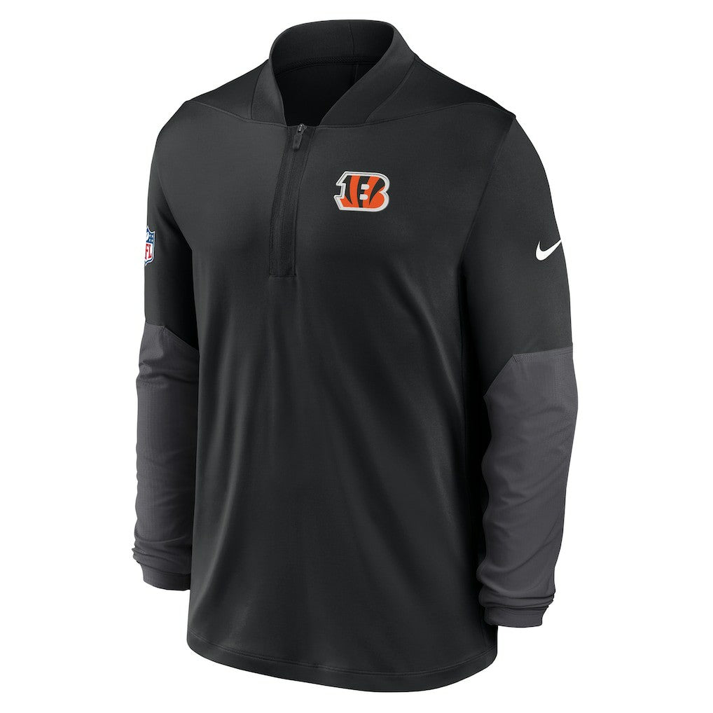 Nike Cincinnati Bengals Sideline Dri-FIT Half-Zip Pullover Black