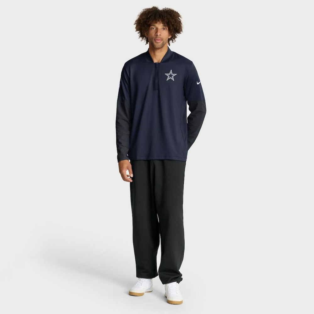 Nike Dallas Cowboys Sideline Dri-FIT Half-Zip Pullover Navy