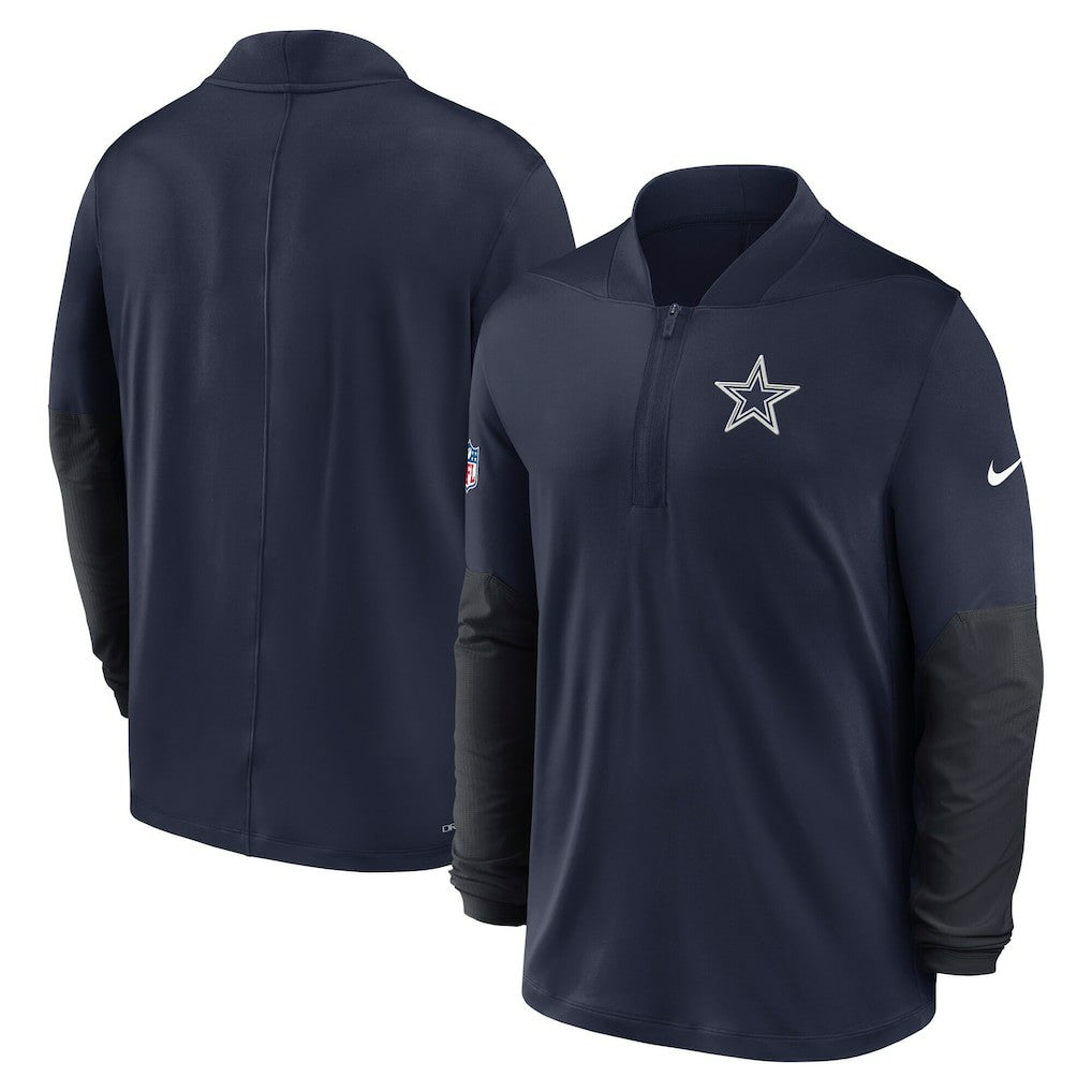 Nike Dallas Cowboys Sideline Dri-FIT Half-Zip Pullover Navy