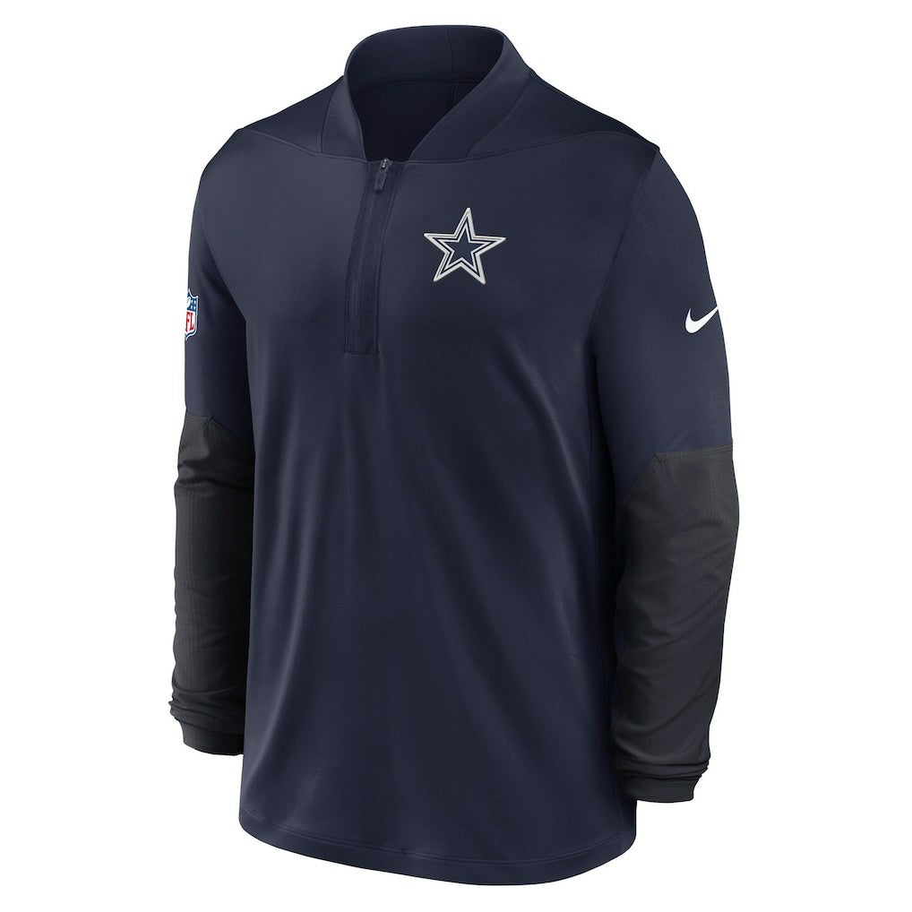 Nike Dallas Cowboys Sideline Dri-FIT Half-Zip Pullover Navy