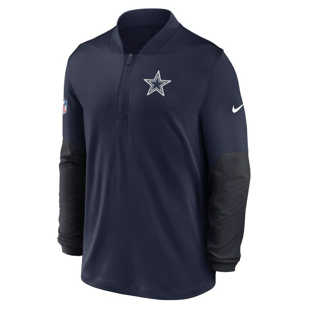 Nike Dallas Cowboys Sideline Dri-FIT Half-Zip Pullover Navy