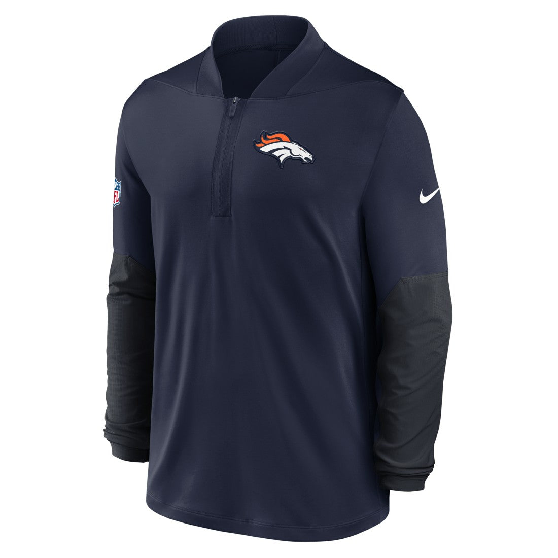 Nike Denver Broncos Sideline Dri-FIT Half-Zip Pullover Navy