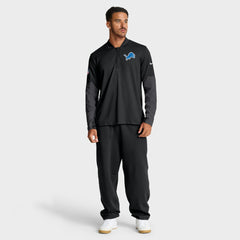 Nike Detroit Lions Sideline Dri-FIT Half-Zip Pullover Black