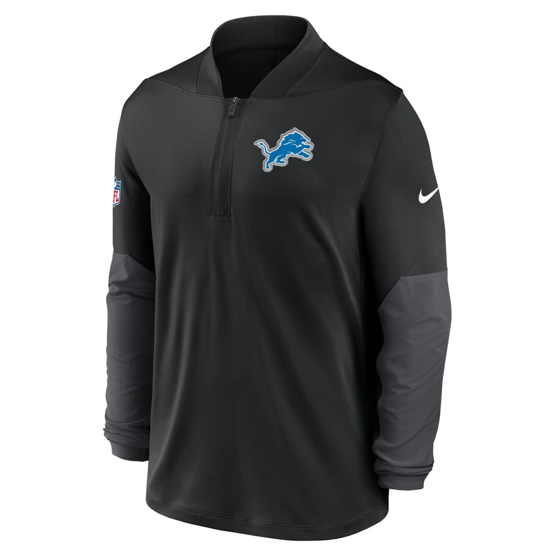 Nike Detroit Lions Sideline Dri-FIT Half-Zip Pullover Black