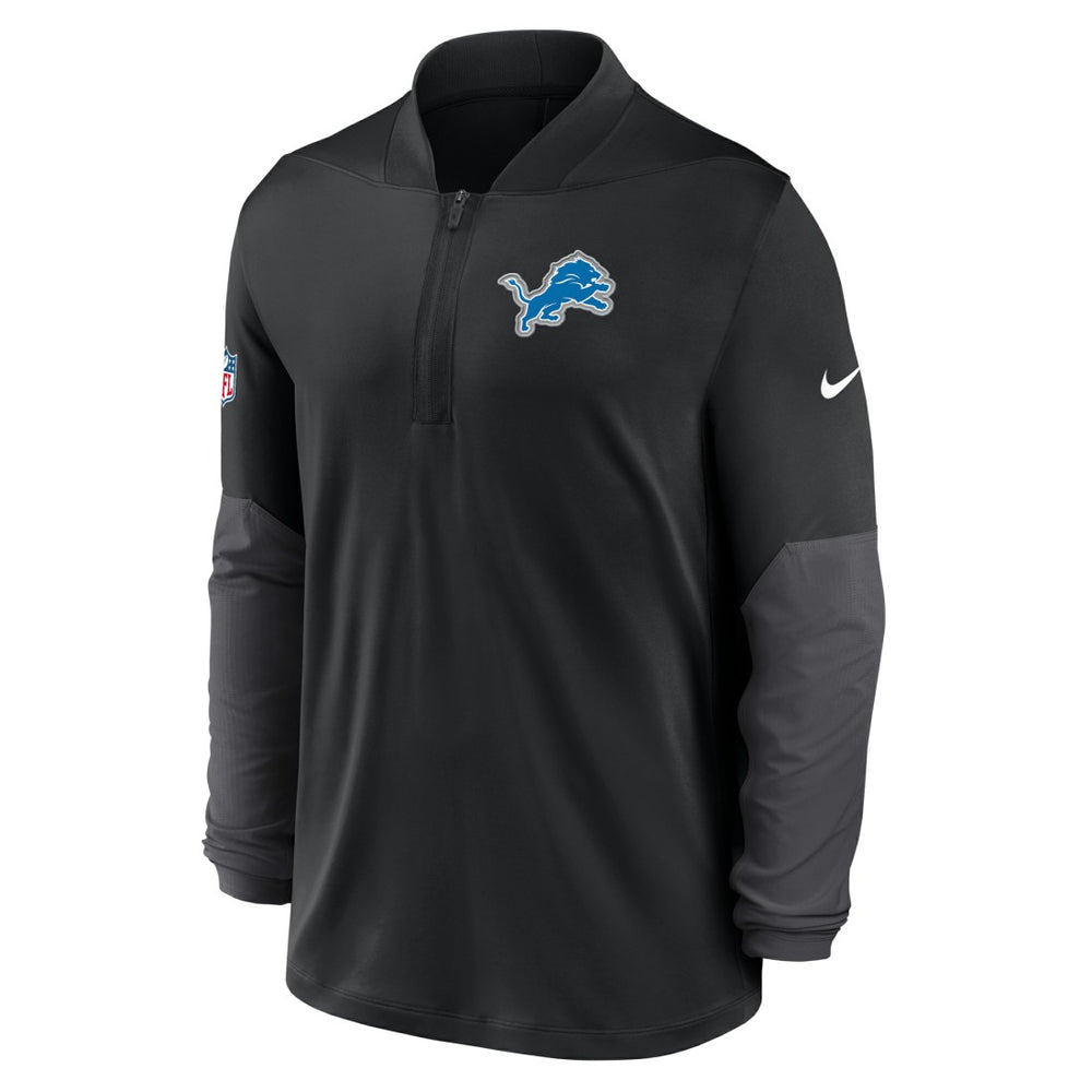 Nike Detroit Lions Sideline Dri-FIT Half-Zip Pullover Black