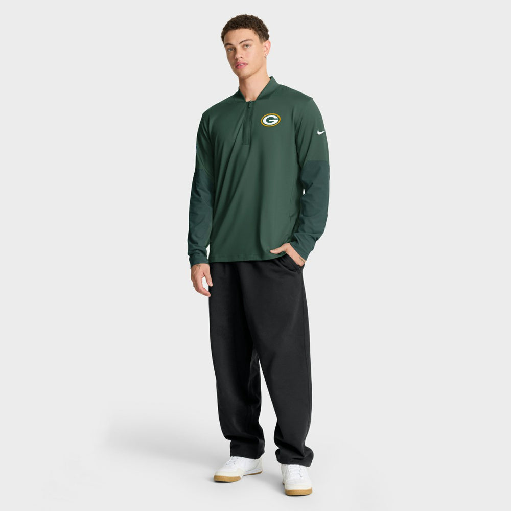 Nike Green Bay Packers Sideline Dri-FIT Half-Zip Pullover Green