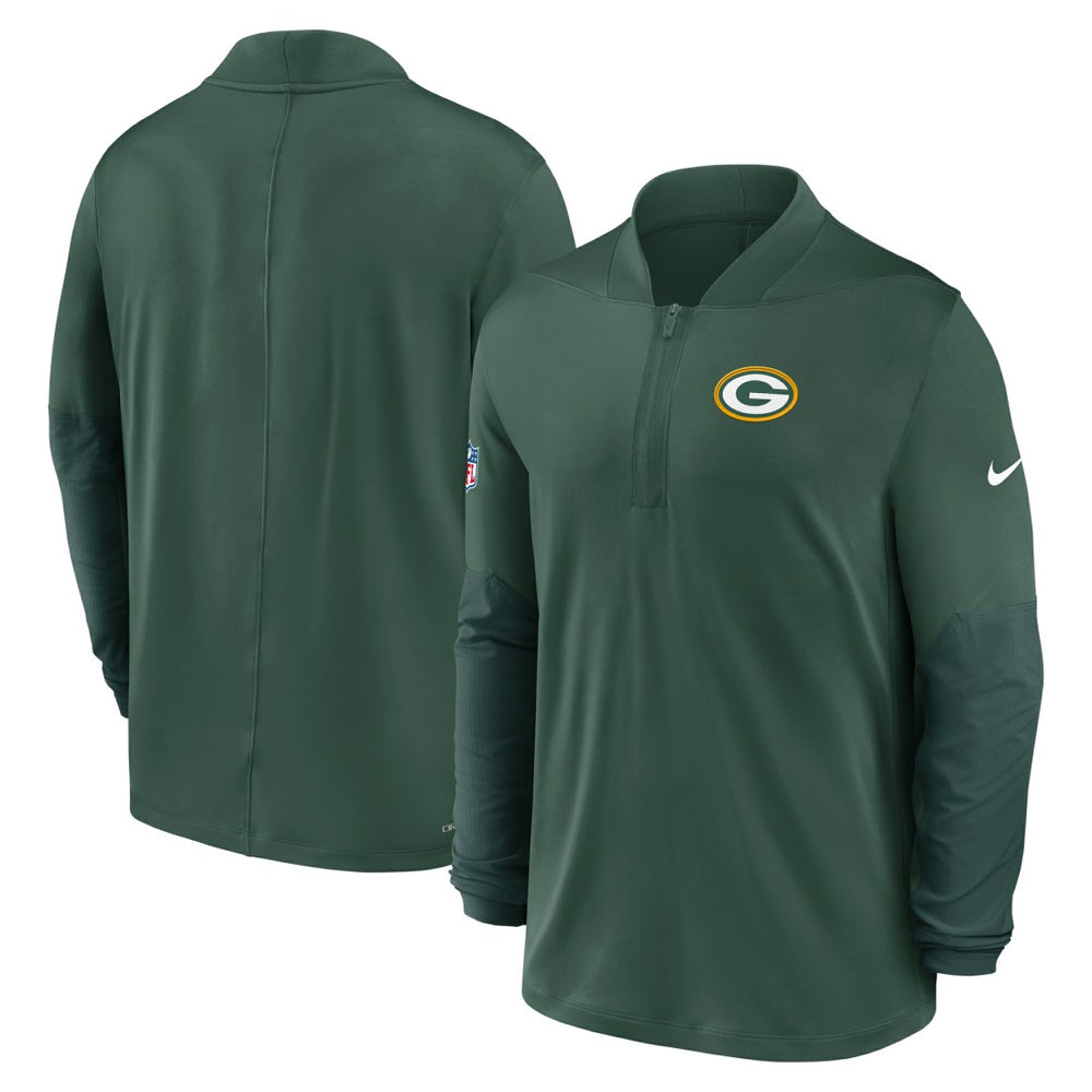 Nike Green Bay Packers Sideline Dri-FIT Half-Zip Pullover Green