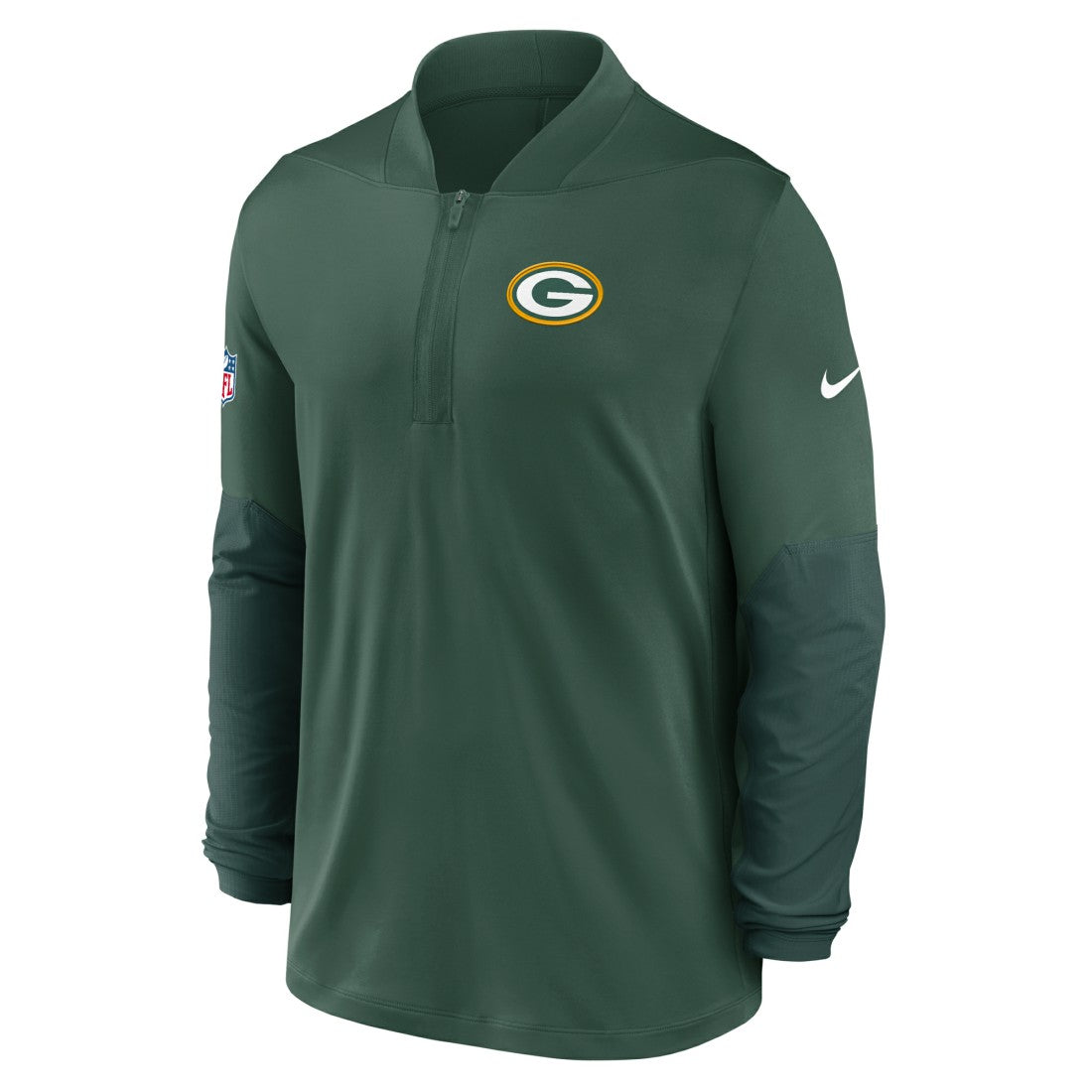 Nike Green Bay Packers Sideline Dri-FIT Half-Zip Pullover Green