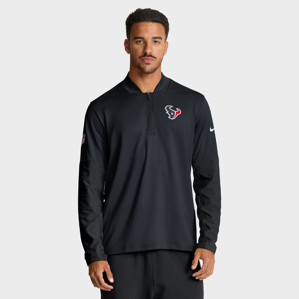 Nike Houston Texans Sideline Dri-FIT Half-Zip Pullover Navy