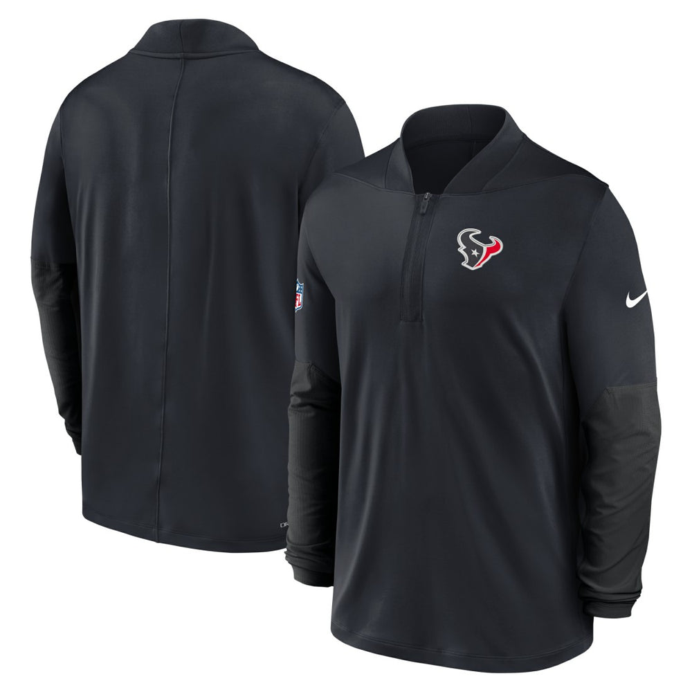 Nike Houston Texans Sideline Dri-FIT Half-Zip Pullover Navy
