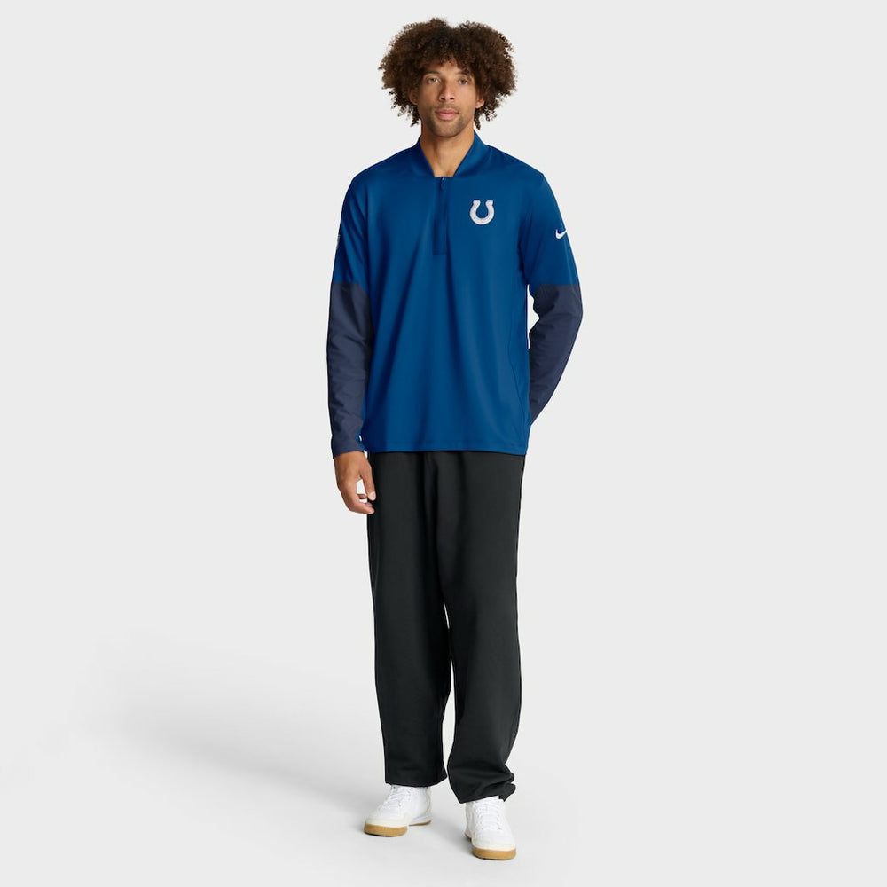 Nike Indianapolis Colts Sideline Dri-FIT Half-Zip Pullover Royal