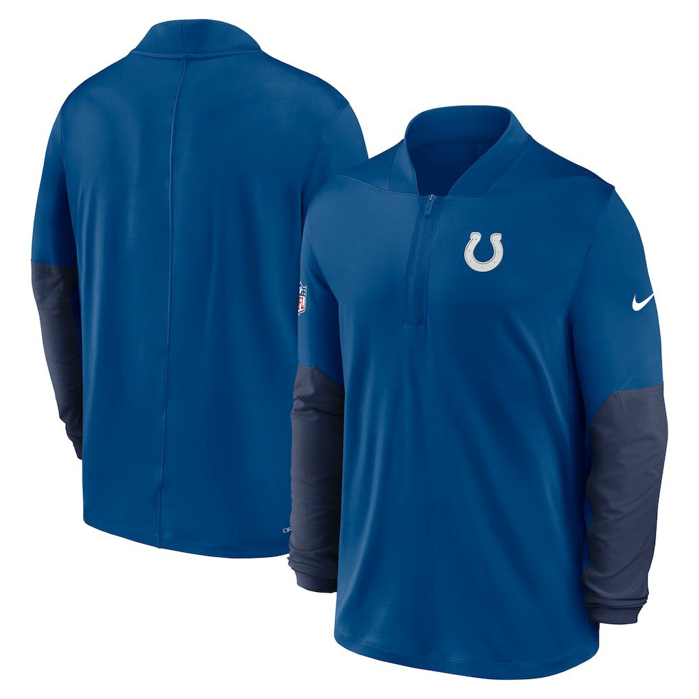 Nike Indianapolis Colts Sideline Dri-FIT Half-Zip Pullover Royal